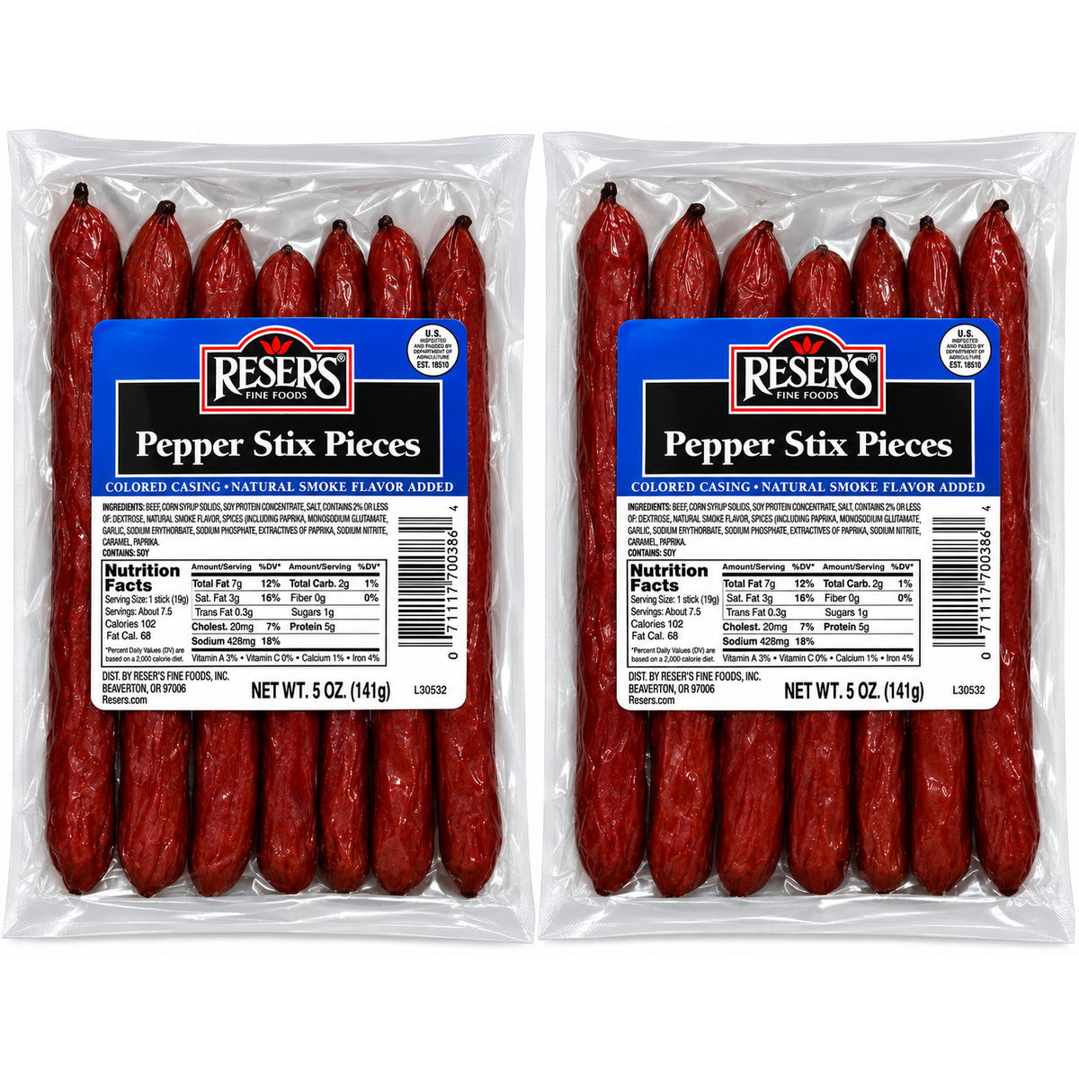 Reser's Smoked Pepperoni Sticks 5 oz. 2 Pack