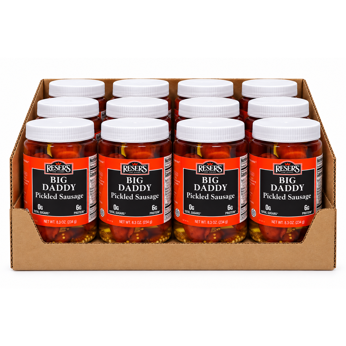 Reser's Big Daddy Pickled Sausage 8.3 oz. / 12 ct. Case