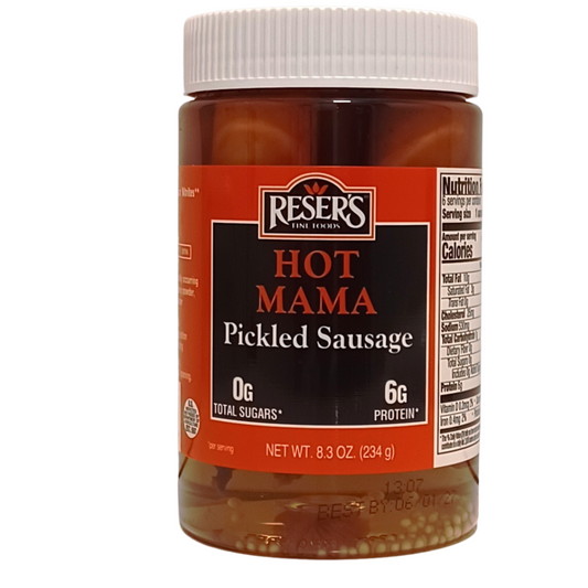 Hot Mama Pickled Sausage 8.3 oz. Jar
