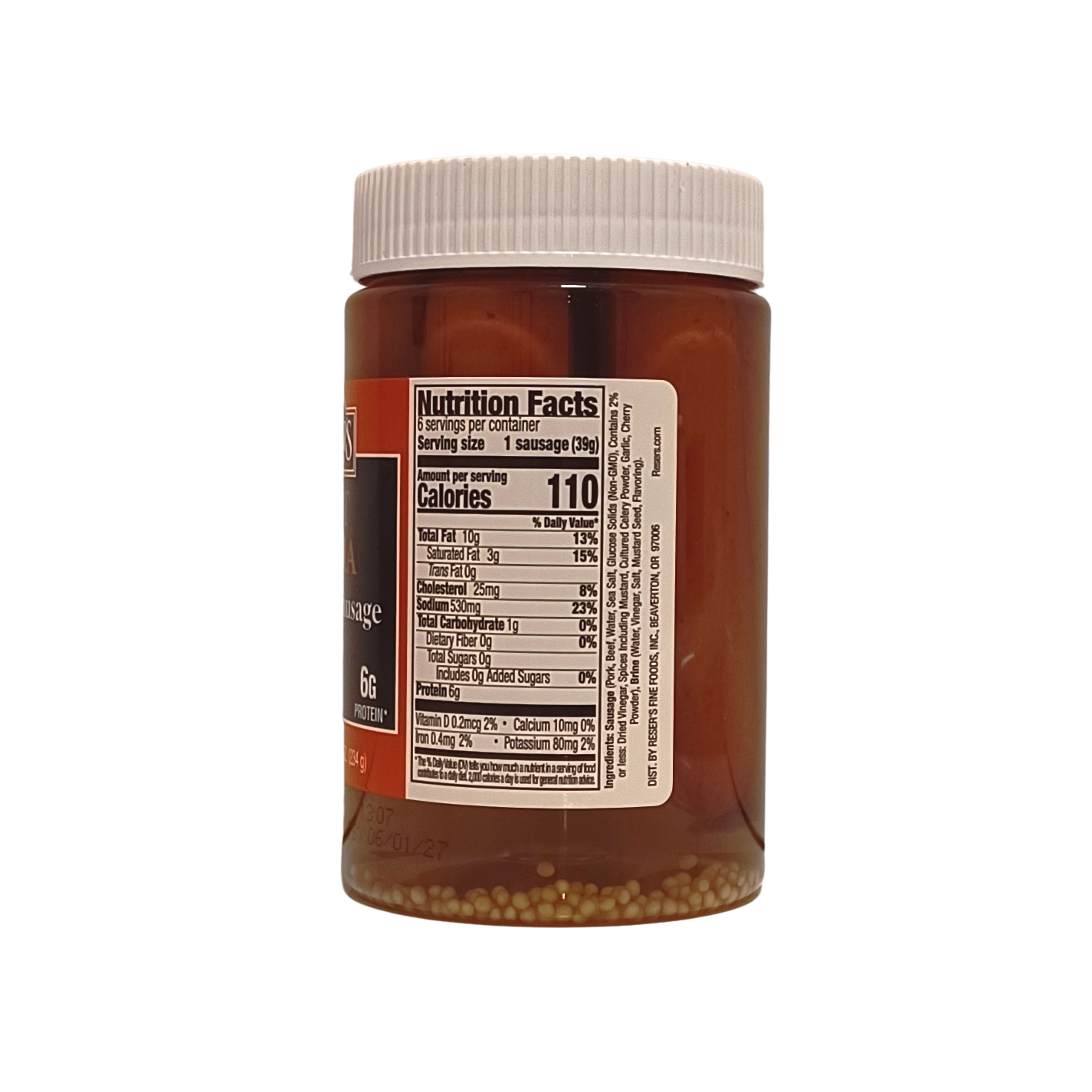 Hot Mama Pickled Sausage 8.3 oz. Jar