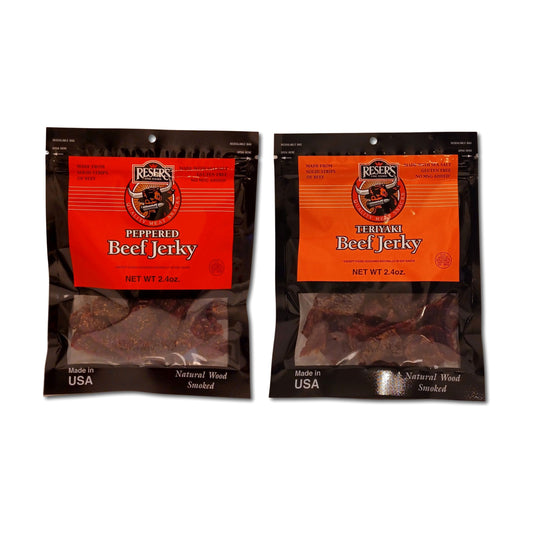Reser's Black Peppered / Teriyaki Jerky 2 Pack