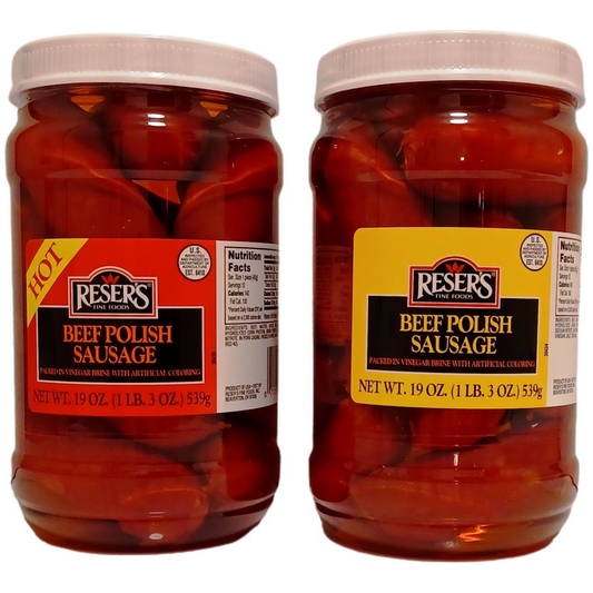 Reser's Hot & Mild Beef Pickled Polish Sausage Combo