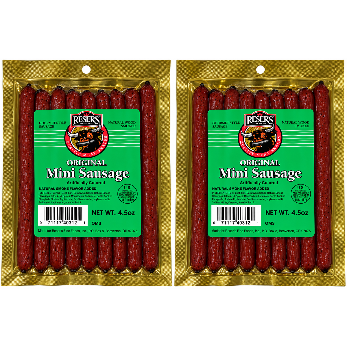 Reser's Gourmet Style Smoked Mini Sausage 4.5 oz. 2 Pack