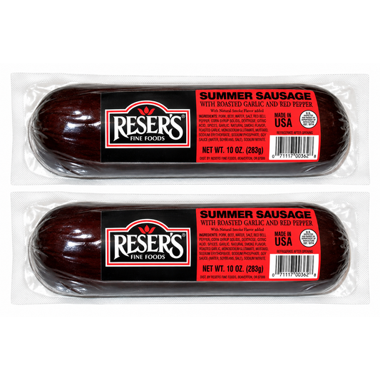 Reser's Garlic Mild Red Pepper Summer Sausage 2 / 10 oz. Chubs